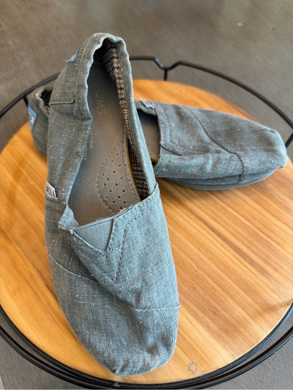 Toms Slip-On Loafers in Slate Blue-Green